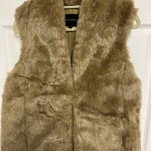 Banana Republic Faux Fur Vest in Brown